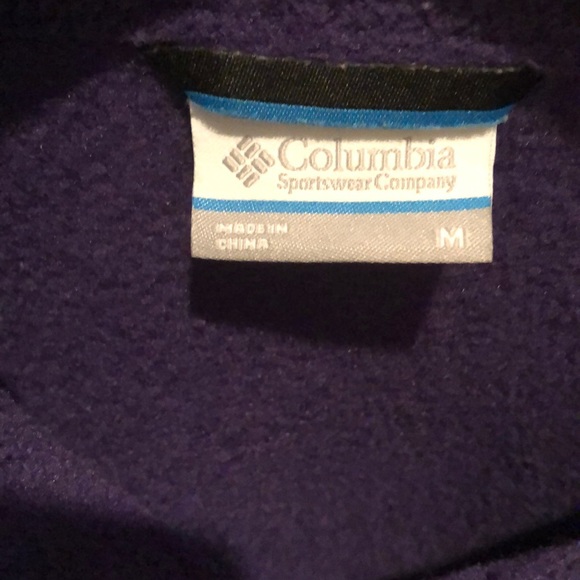 COLUMBIA LSU full zip fleece vest - Picture 2 of 4